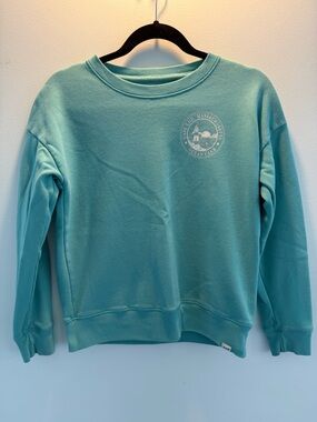 Girls Seafoam Abercrombie Crewneck Sweatshirt - Casual Pullover